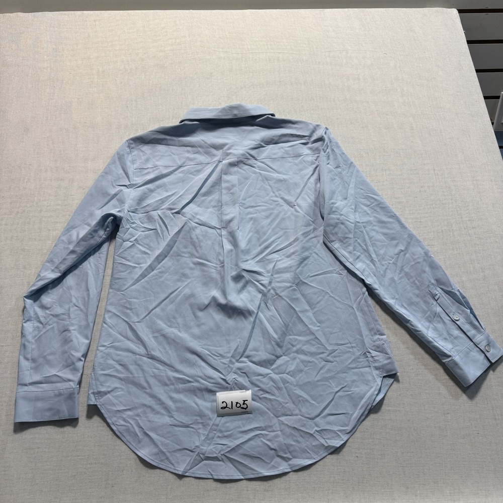 Coolibar Button Down Shirt Women Sz M Blue New Without Tags - Picture 2 of 6